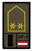 Café Viereck Oberleutnant Rank Patch